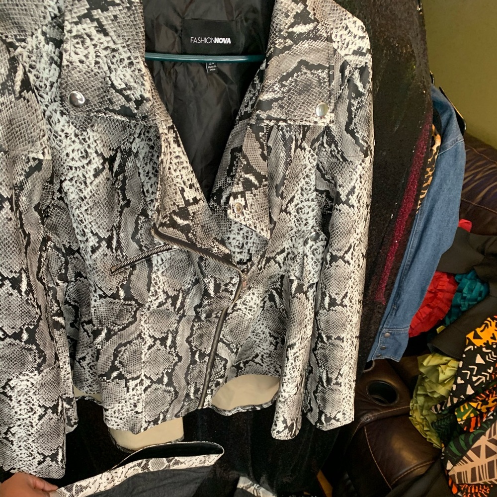 Plus Size Motorcycle Jacket